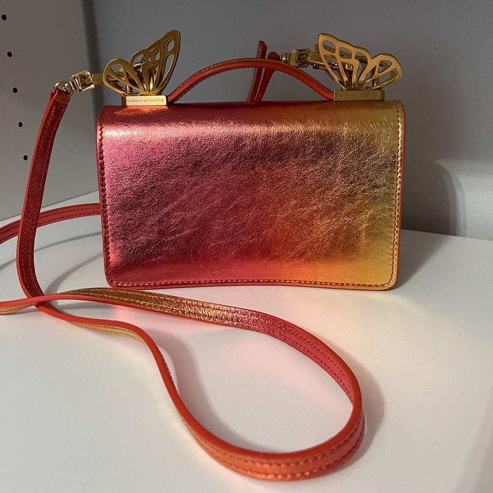 Veronica Beard Mariposa butterfly bag sunset